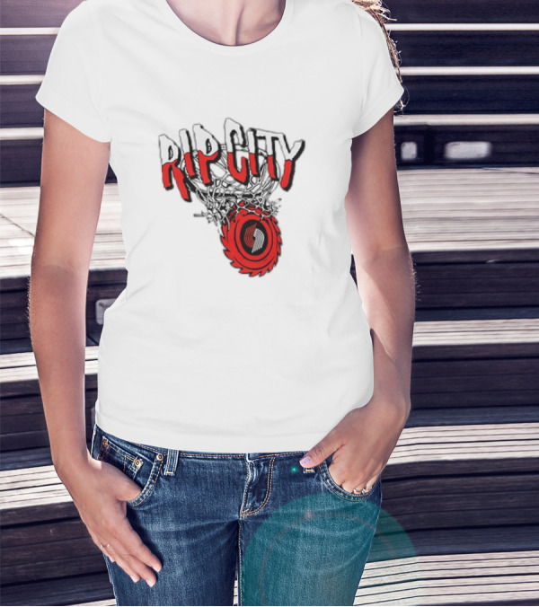 Rip City Portland Trail Blazers Basketball Netball T-Shirt
