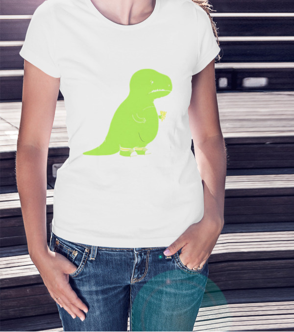 T-rex Struggles With An Ice Cream Cone Darn Silly Dinosaur Problem T-Shirt