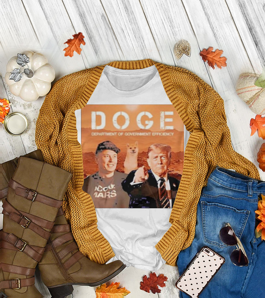 Doge Department of Government Efficiency Trump Musk 2024 Christmas Ornament Custom Name T-Shirt