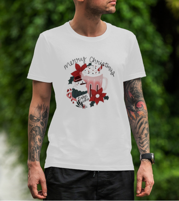 Merry Christmas Warm Wishes Hot Chocolate T-Shirt