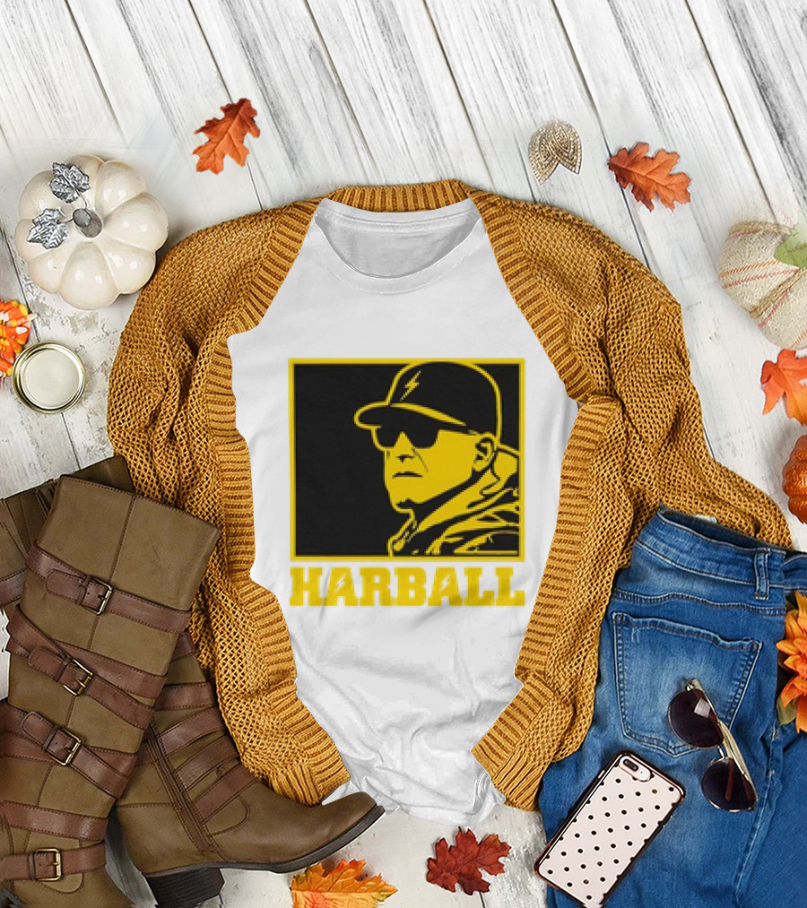 Los Angeles Chargers Harball Jim Harbaugh NFL Royal Iconic T-Shirt