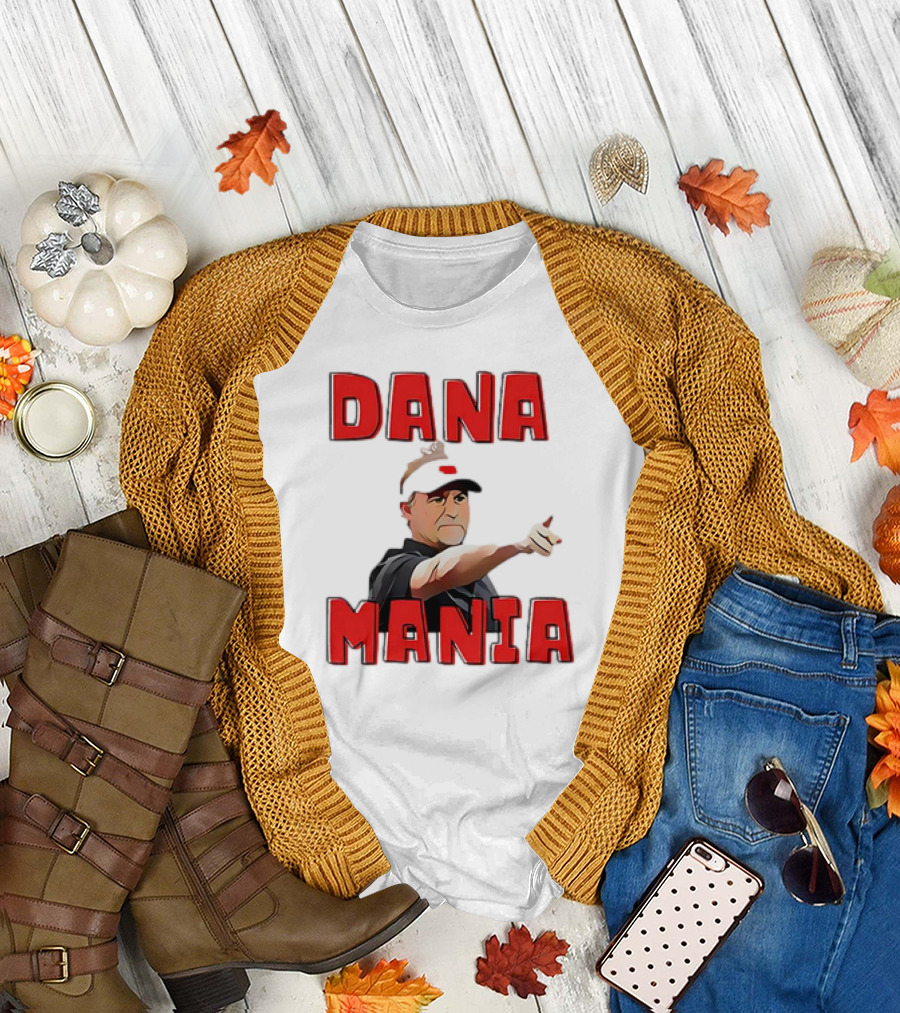 Dana Mania Nebraska Cornhusker Enthusiasm Pointing T-Shirt