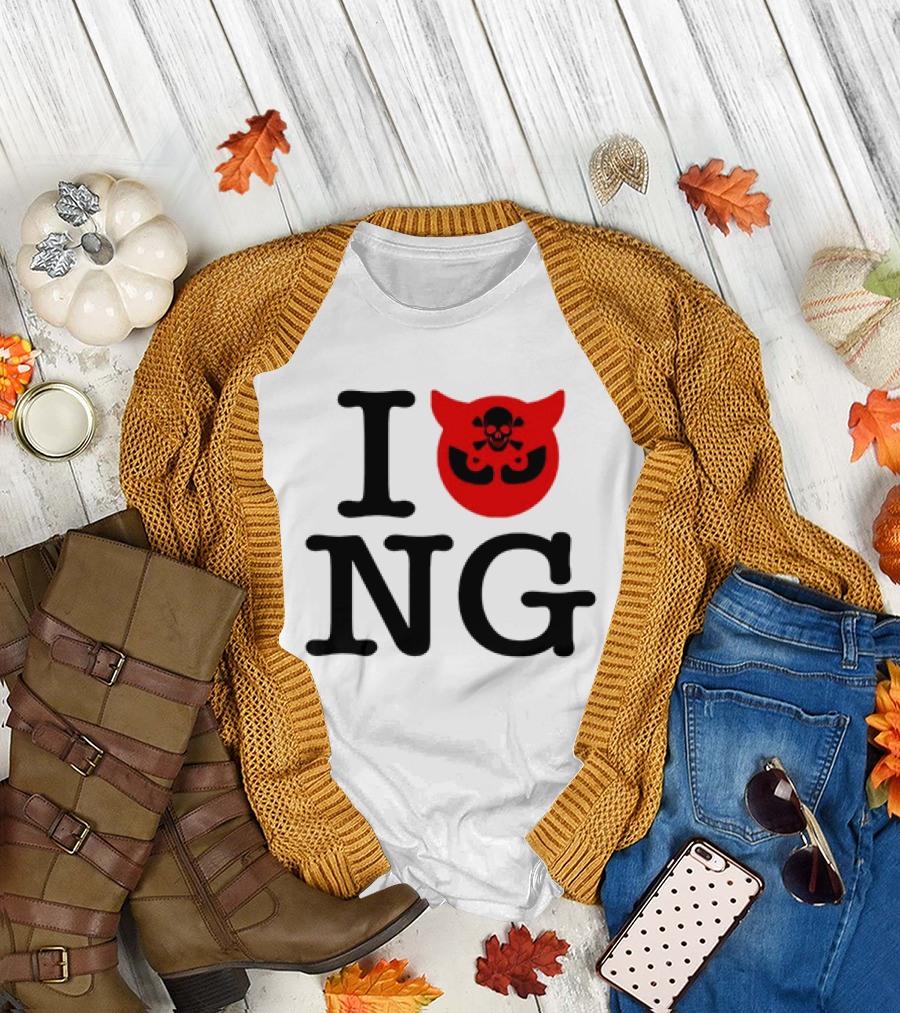 I Love NG Skull Emblem T-Shirt