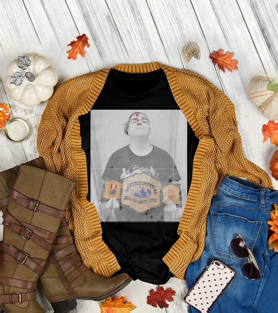 It’s Ya Boi Gen Z Blood Sweat and World Heavyweight Wrestling Championship Gold Retro T-Shirt