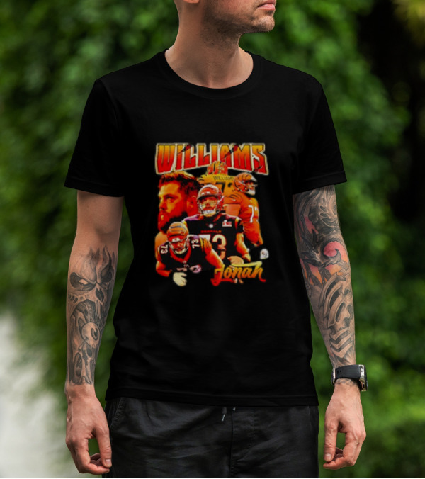 Williams Jonah Football Retro Bootleg Sports T-Shirt
