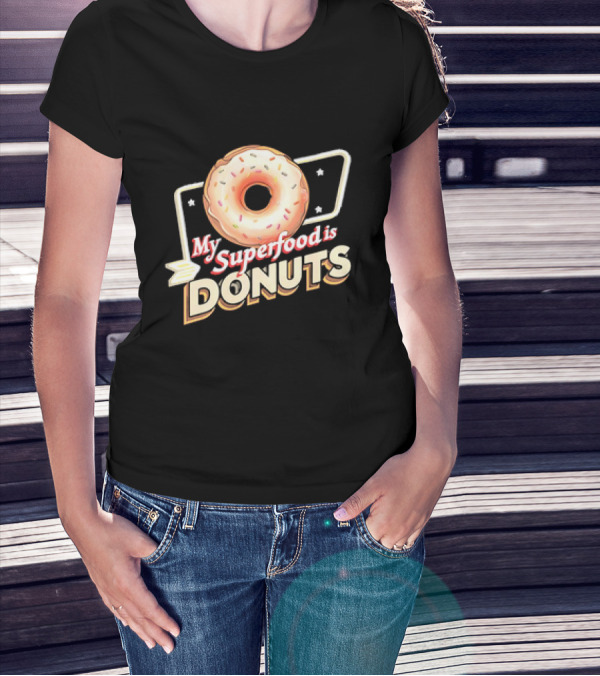My Superfood Is Donuts Vintage T-Shirt