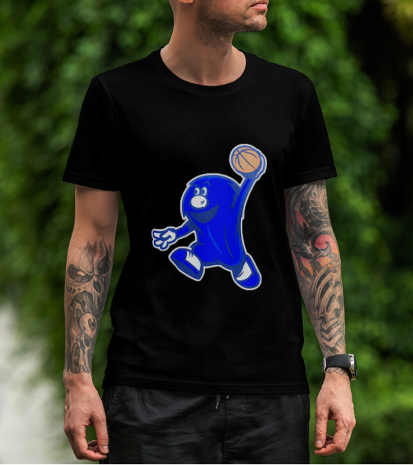 Xavier Musketeers Basketball Blue Mascot With Ball T-Shirt