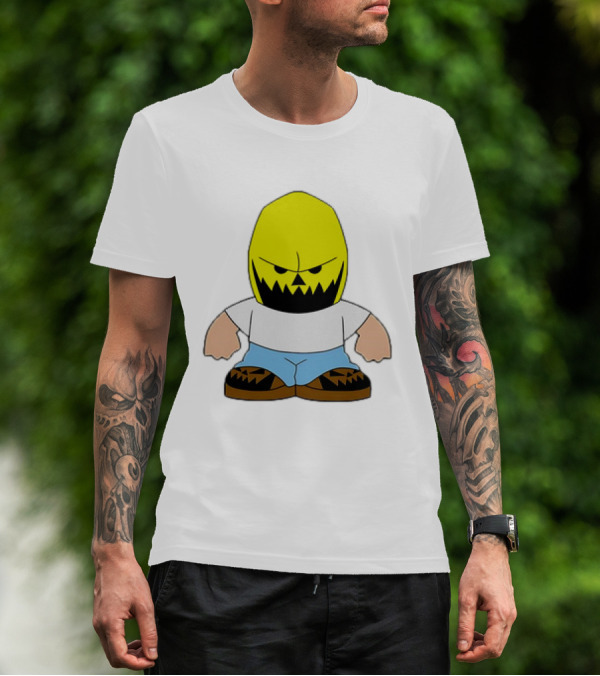 Dude Babbitt Revived Yellow Masked Cartoon Character T-Shirt