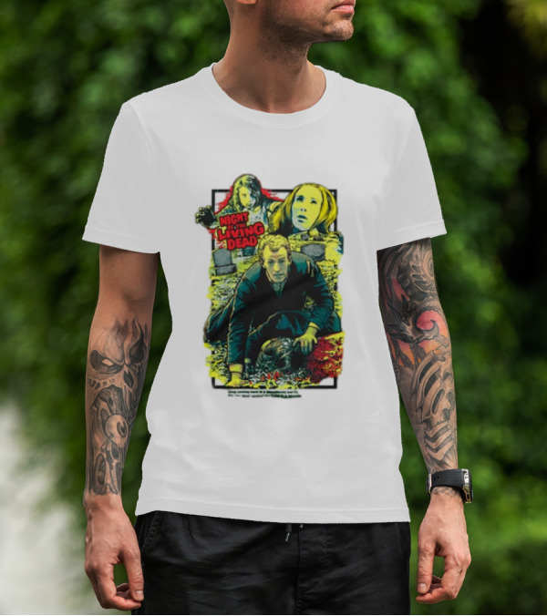 Night Of The Living Dead Horror Collage T-Shirt