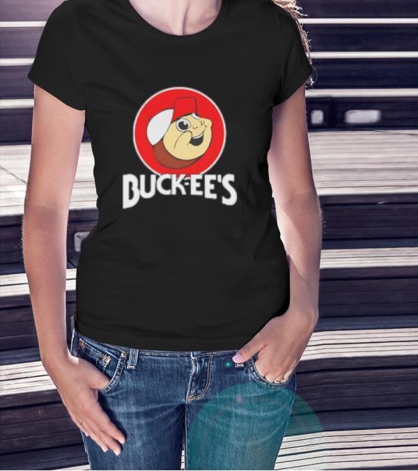 Buck-ee’s Cartoon Retro Logo Red Cap Circle T-Shirt