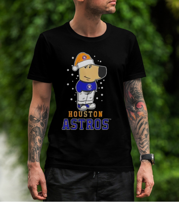 Houston Astros Christmas Chill With Festive Character T-Shirt