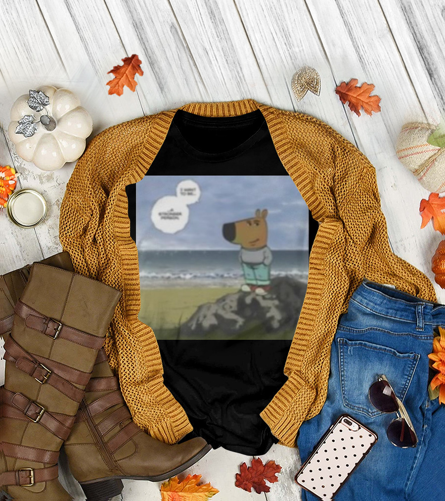 Arthur Parody Goofyahhtees Chill Guy Saga Standing By the Sea Rugrats T-Shirt