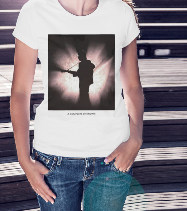 A Complete Unknown Retro Silhouette Illuminated Stage Presence T-Shirt
