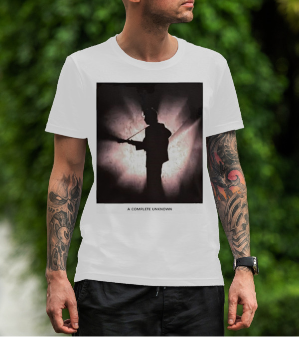 A Complete Unknown Retro Silhouette Illuminated Stage Presence T-Shirt