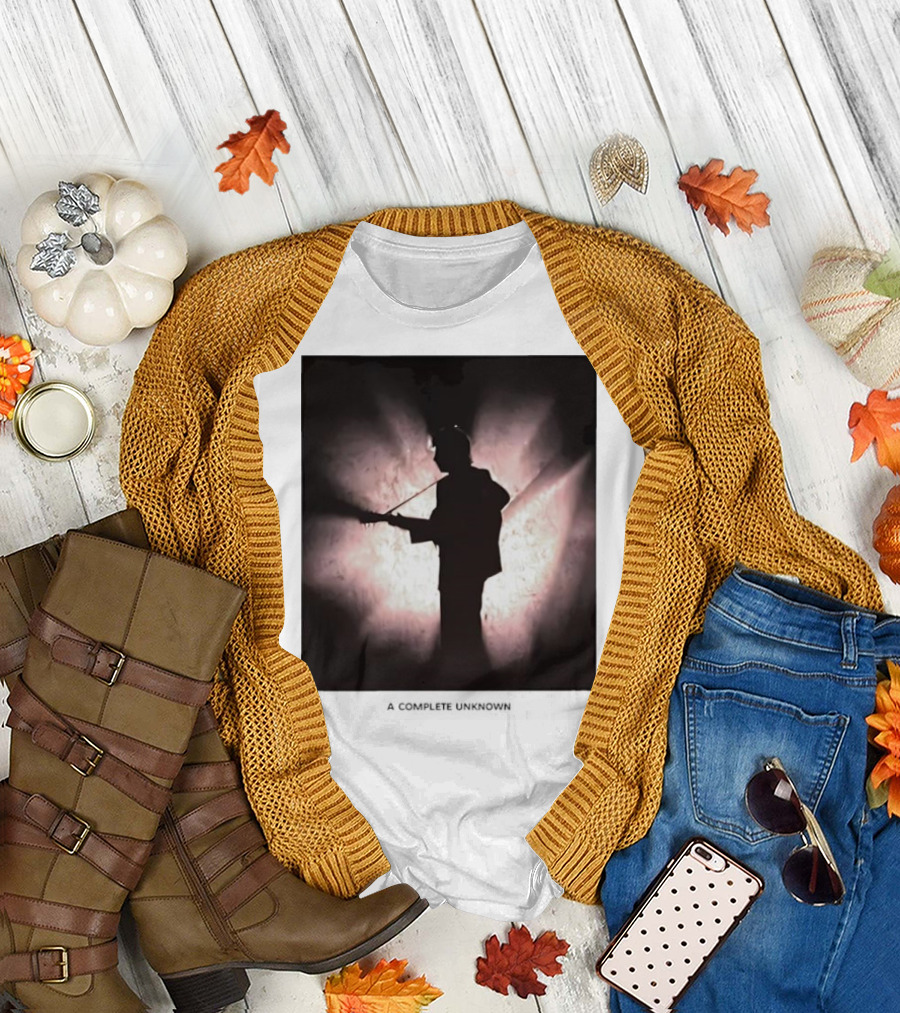 A Complete Unknown Retro Silhouette Illuminated Stage Presence T-Shirt