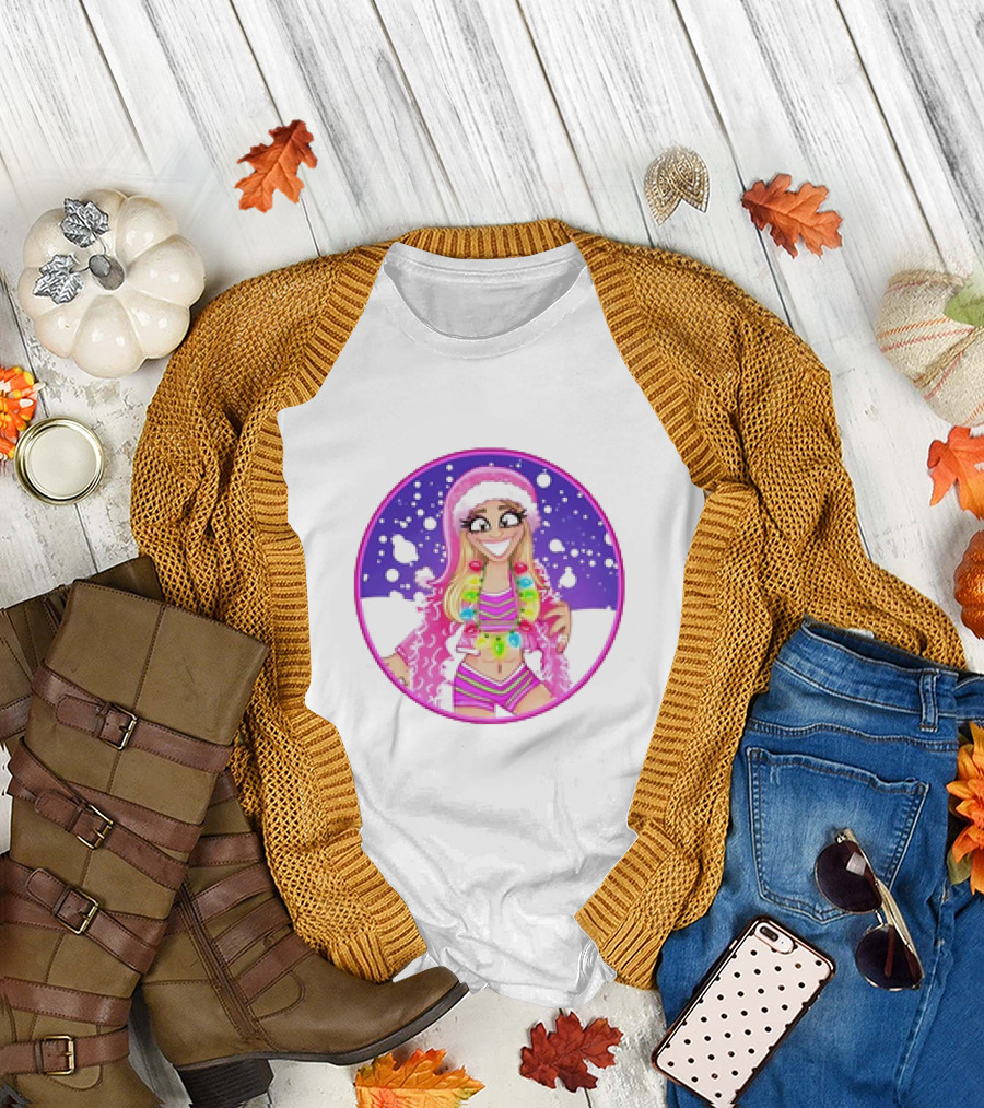 Brittnie Brooks Merry Brittmas Cartoon Holiday T-Shirt