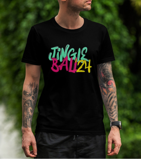 Jingle Ball 24 Colorful Typography T-Shirt