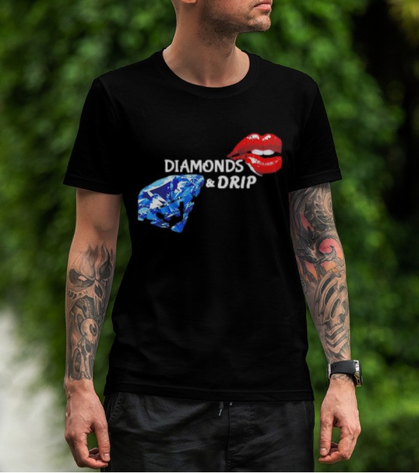 Diamonds And Drip Lips Of Seduction Classic T-Shirt