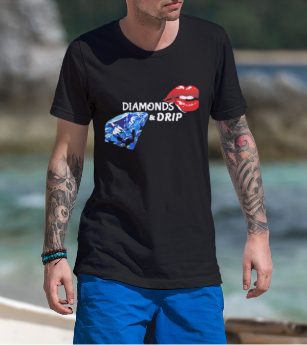 Diamonds And Drip Lips Of Seduction Classic T-Shirt