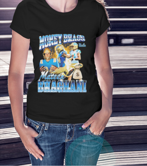 Money Bhags Mateen Bhaghani UCLA Football T-Shirt