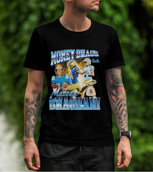 Money Bhags Mateen Bhaghani UCLA Football T-Shirt
