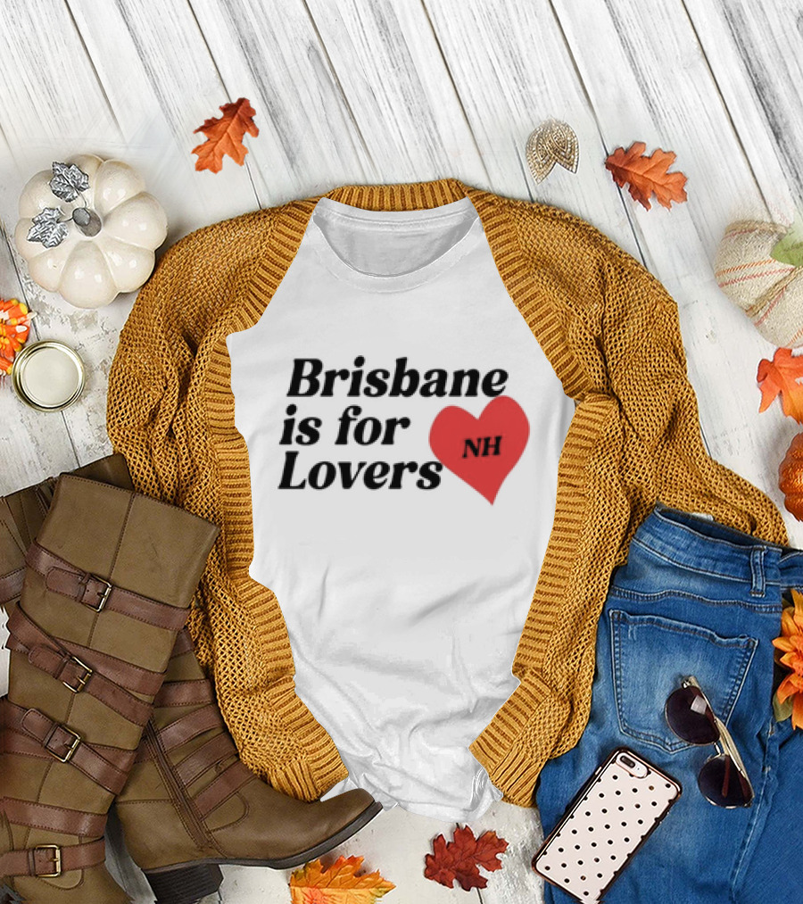 Brisbane Is for Lovers NH Heart Red T-Shirt