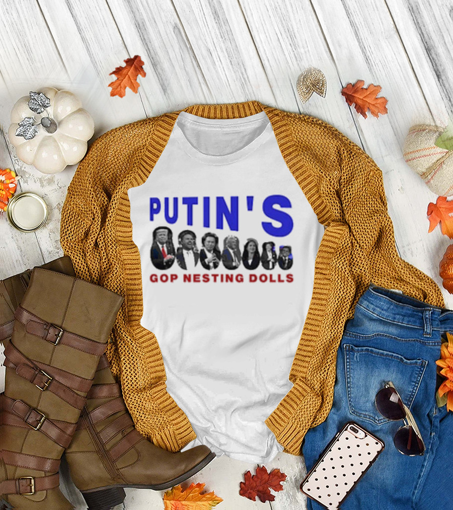 Putin's GOP Nesting Dolls 2024 Trump Icons T-Shirt