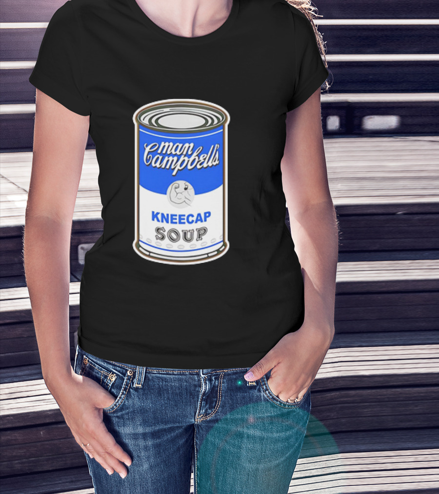 Man Campbell’s Vintage Kneecap Soup Can T-Shirt