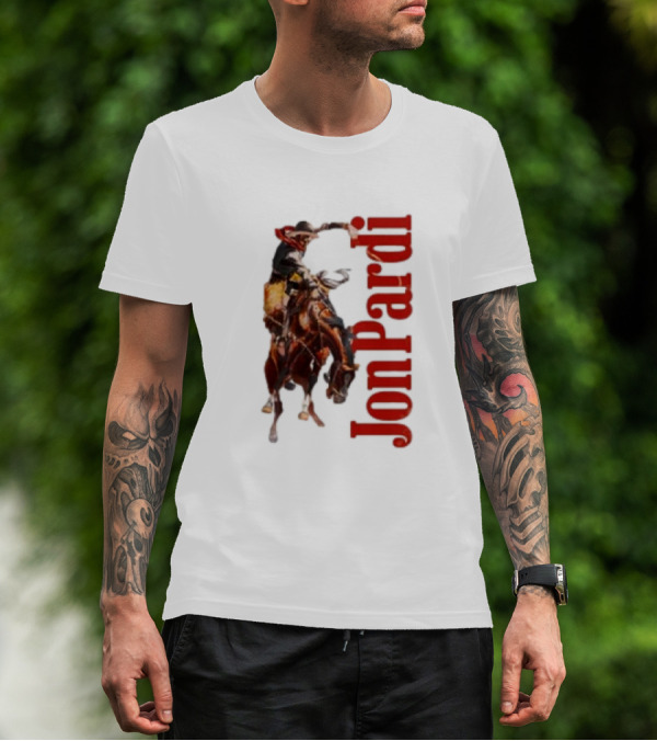 Jon Pardi Cowboy Riding Bronco Wild West T-Shirt