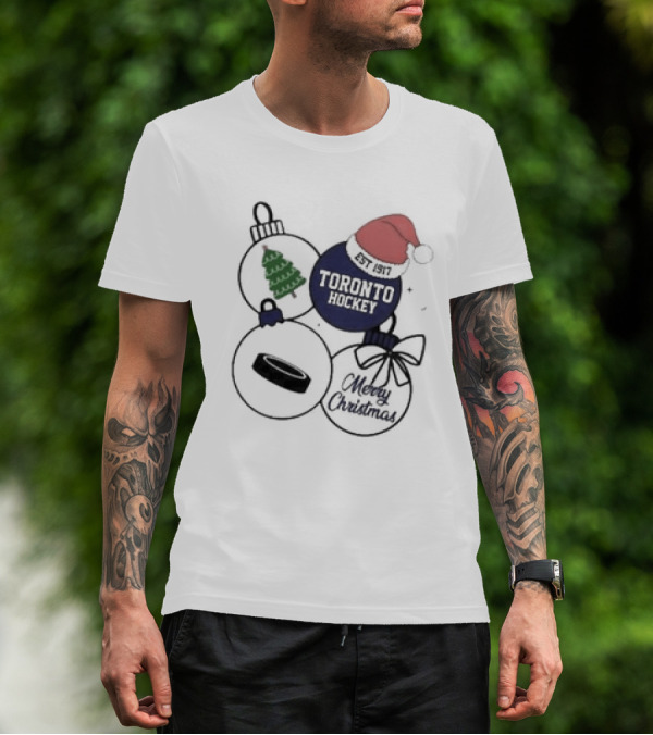 Merry Christmas Toronto Hockey Est 1917 T-Shirt