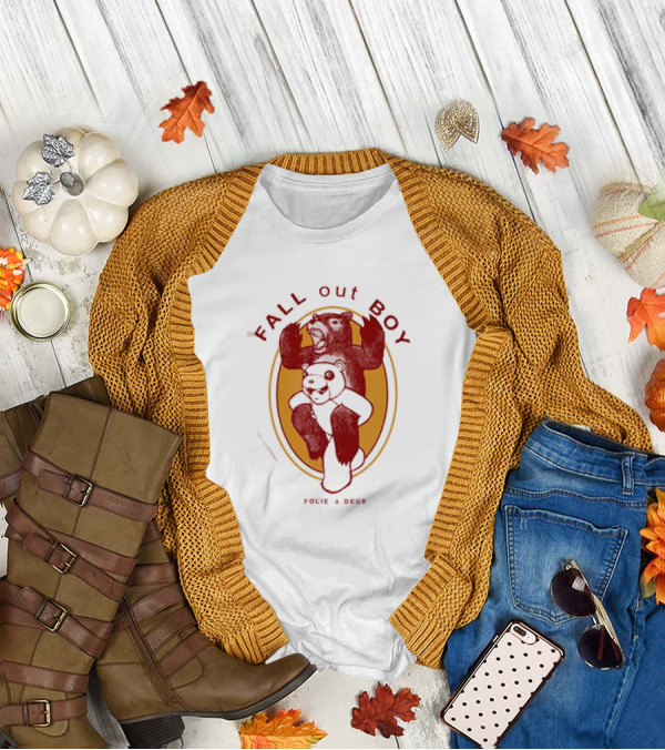 FALL OUT BOY FOLIE À DEUX Bear And Panda T-Shirt