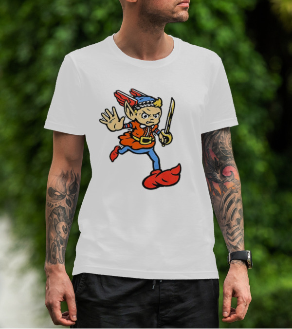 Cleveland Guardians Cartoon Baseball Mascot T-Shirt