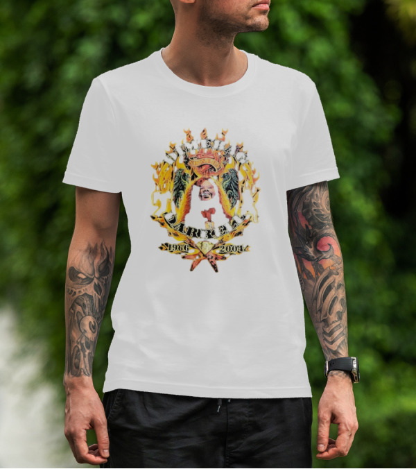 Dimebag Darrell 1966 2004 Vintage Shine On Flame Skull Crest Memorial T-Shirt