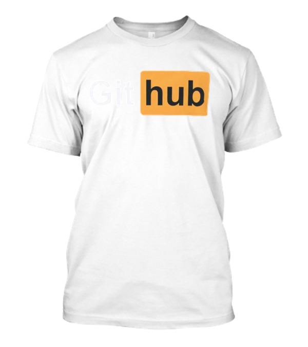 Git Hub Text With Yellow Highlight T-Shirt