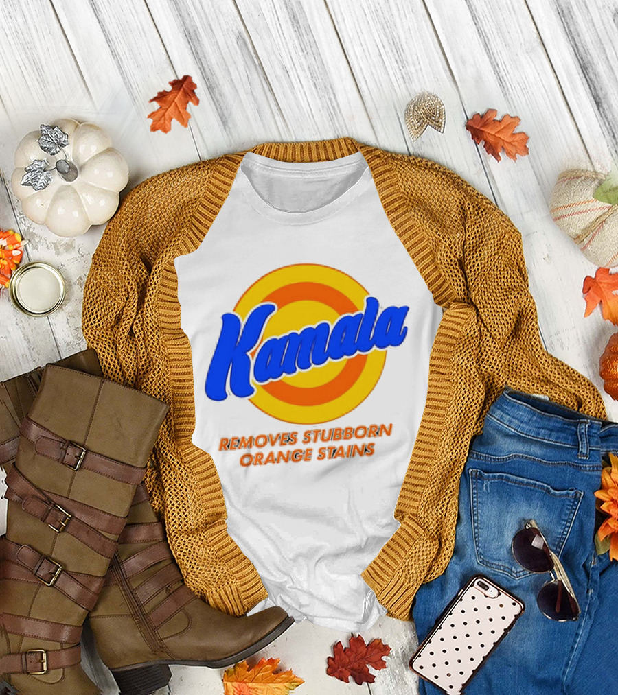 Kamala Removes Stubborn Orange Stains Retro Target Style Mockup T-Shirt