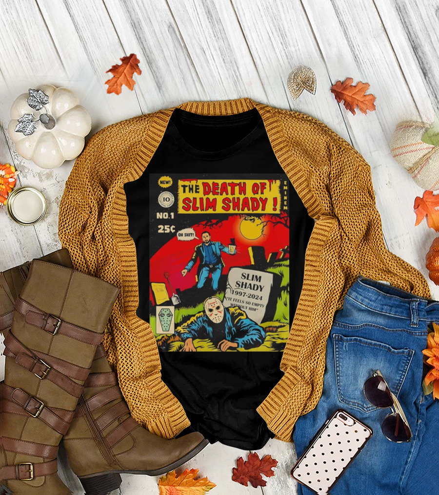 The Death of Slim Shady 1997-2024 Eminem Comic Cover No.1 T-Shirt