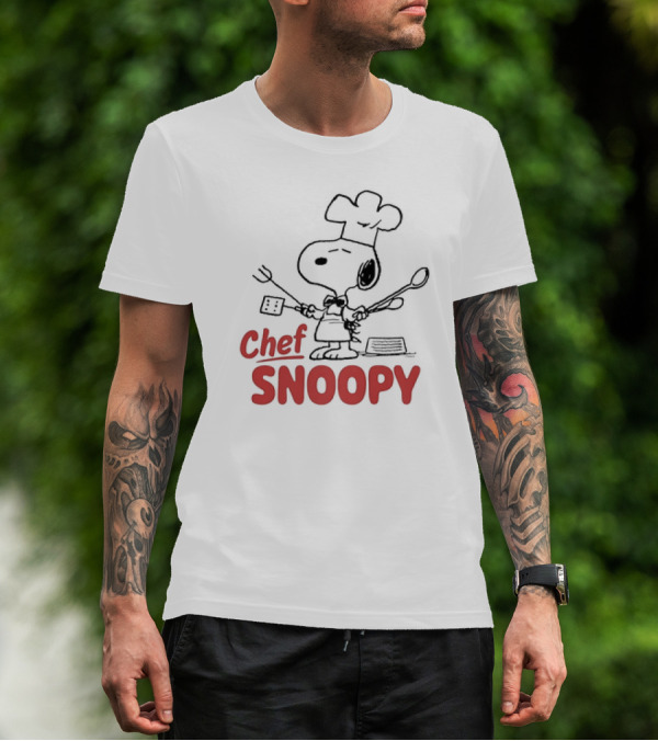 Chef Snoopy Cartoon Cooking T-Shirt