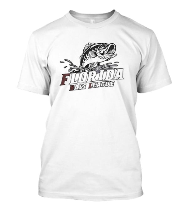 Florida Bass League Splashing Fish T-Shirt