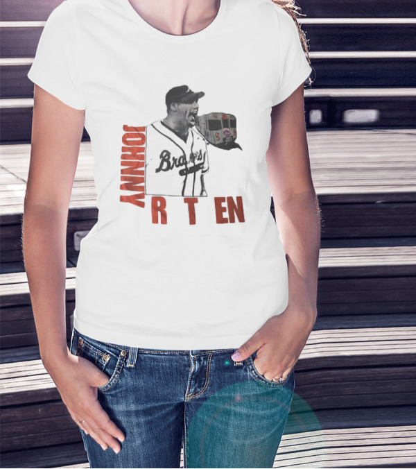 Johnny Rotten Braves Mets Subway Mashup Vintage T-Shirt