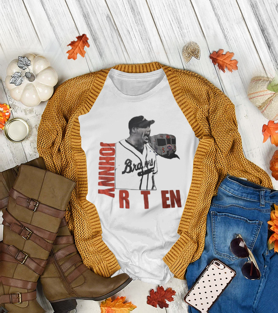 Johnny Rotten Braves Mets Subway Mashup Vintage T-Shirt