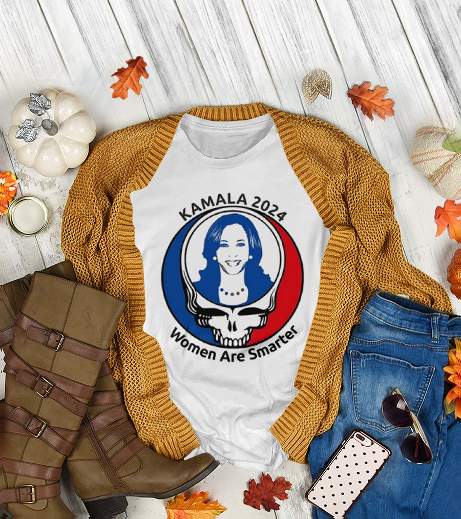 KAMALA 2024 Women Are Smarter Grateful Dead T-Shirt