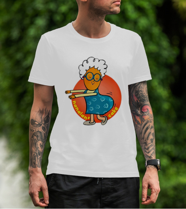 Nanalan Nana Cake Dancing Granny Character T-Shirt