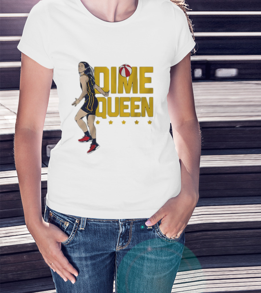 Caitlin Clark Dime Queen Indiana Fever Basketball T-Shirt