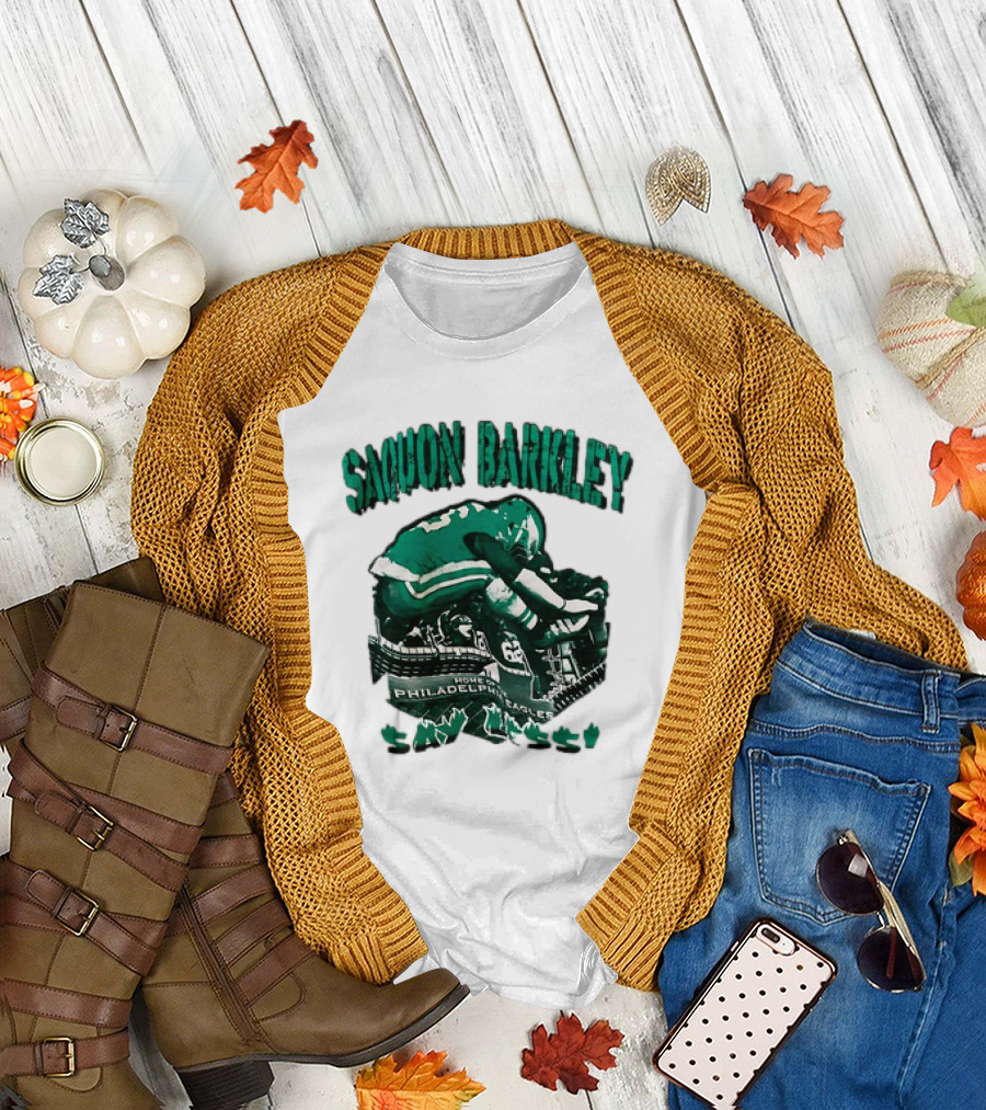 Saquon Barkley Fly Home Of Philadelphia Eagles Say Less T-Shirt