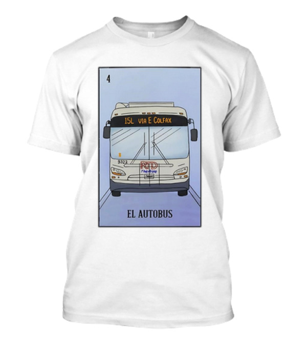 RTD Transit Route 15L E Colfax El Autobus Art 4 T-Shirt