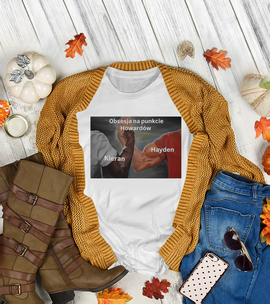 Kieran Hayden Obsesja na Punkcie Howardów Uścisk Dłoni T-Shirt