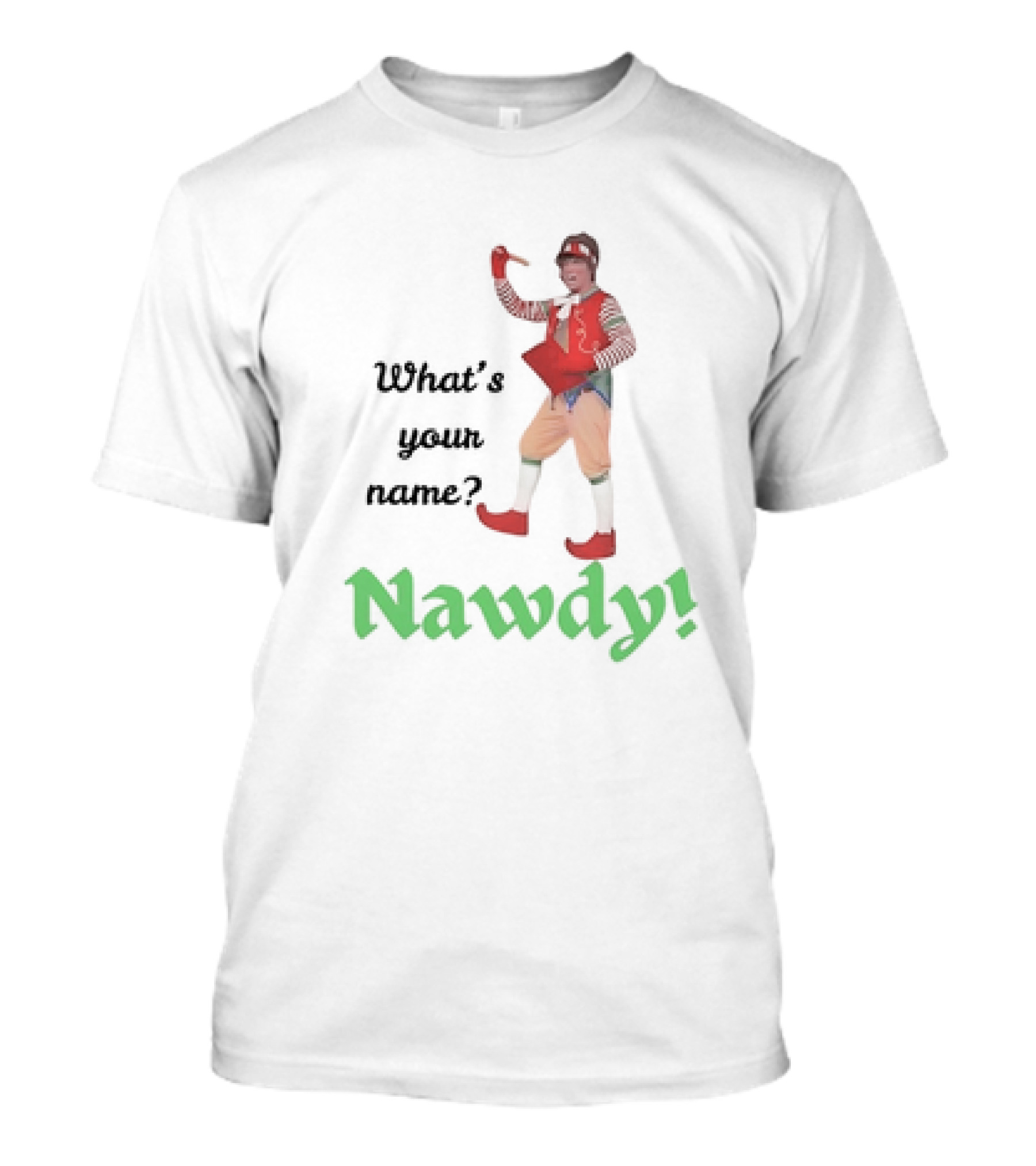 What's Your Name Nawdy Vintage Clown Costume T-Shirt
