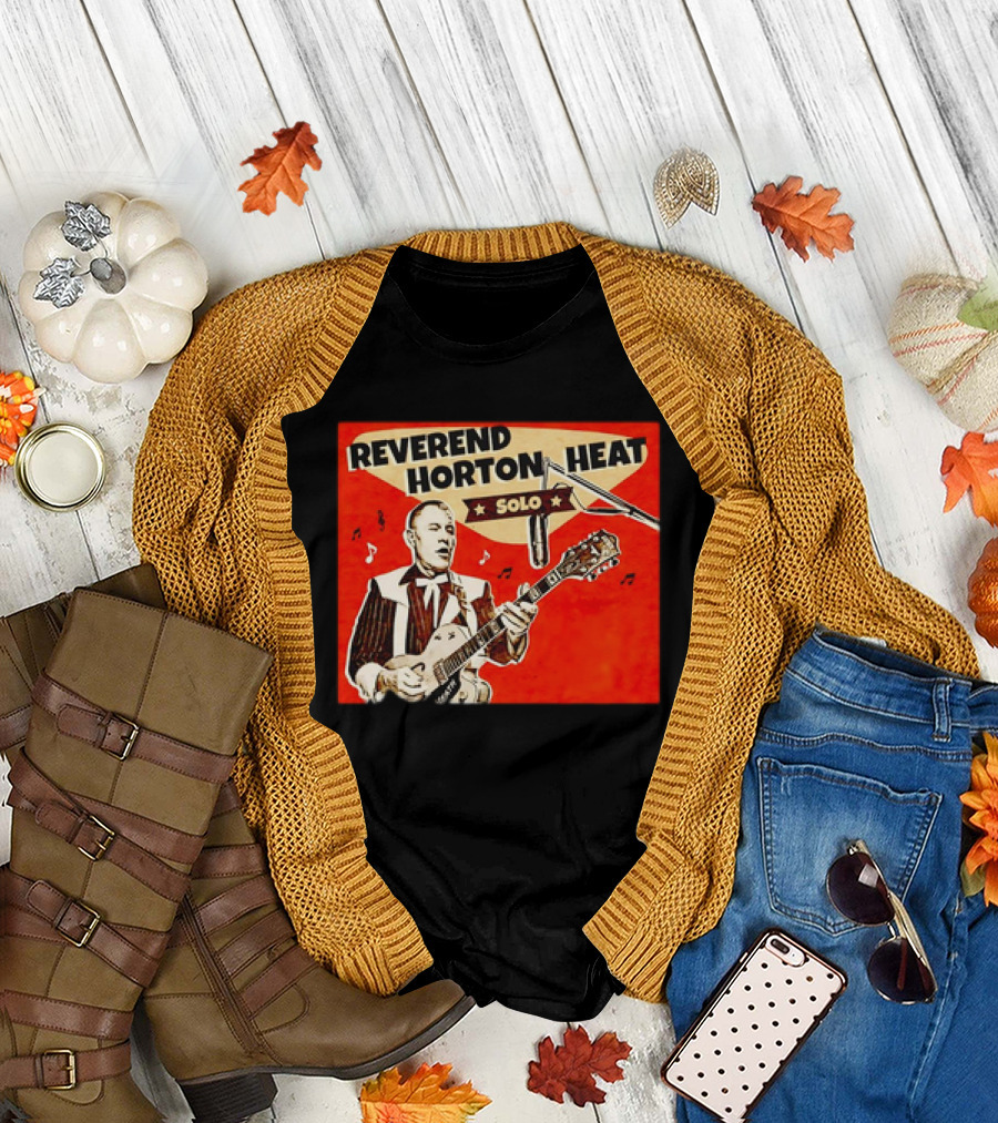Reverend Horton Heat Solo Guitar Retro T-Shirt