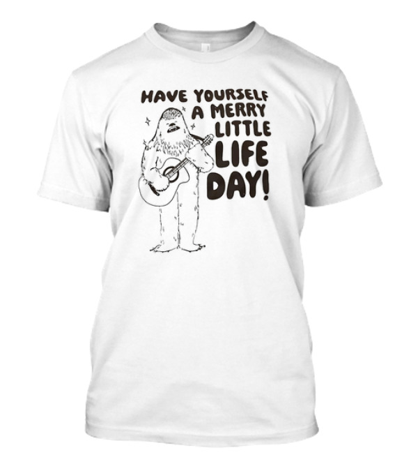 Have Yourself A Merry Little Life Day Chewbacca Playing Guitar T-Shirt