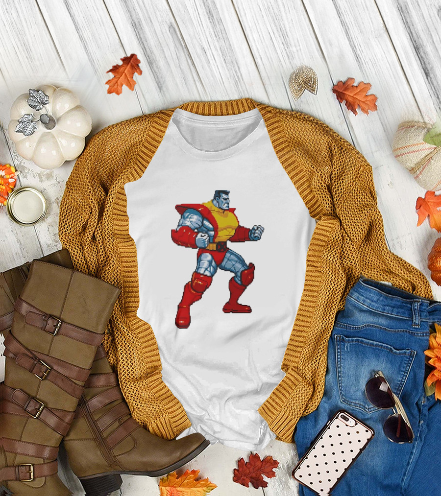 Colossus from X-Men Children of the Atom Pixel T-Shirt